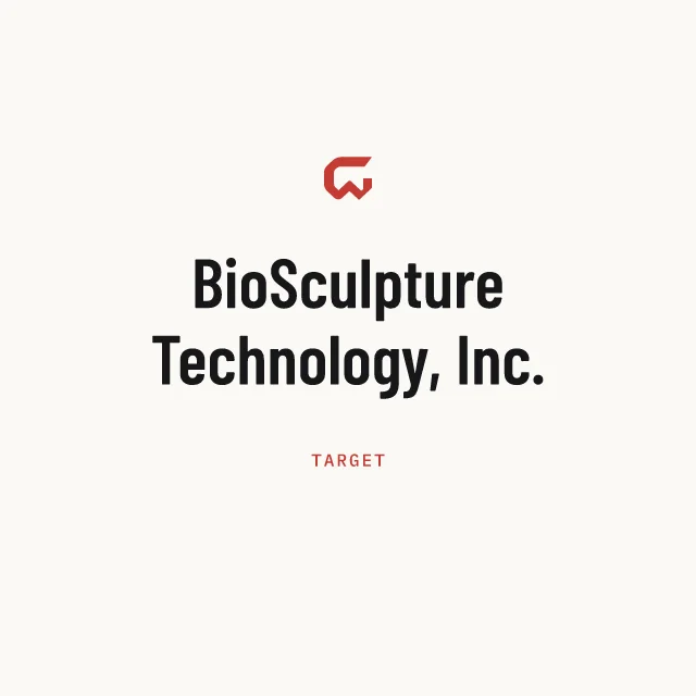 Target: BioSculpture Technology, Inc.