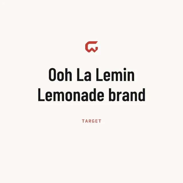 Target: Ooh La Lemin Lemonade brand