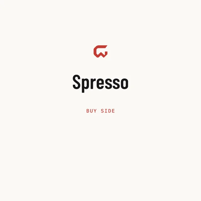 Buy side: Spresso