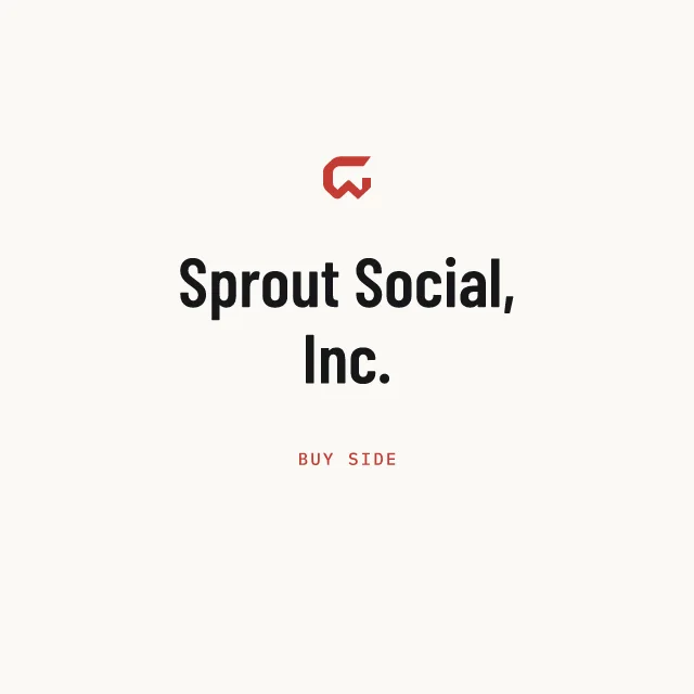 Buy side: Sprout Social, Inc.
