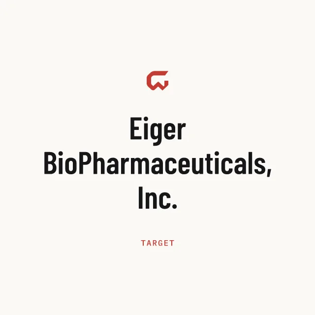 Target: Eiger BioPharmaceuticals, Inc.