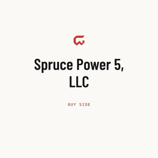 Buy side: Spruce Power 5, LLC