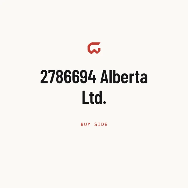 Buy side: 2786694 Alberta Ltd.
