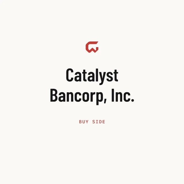 Buy side: Catalyst Bancorp, Inc.