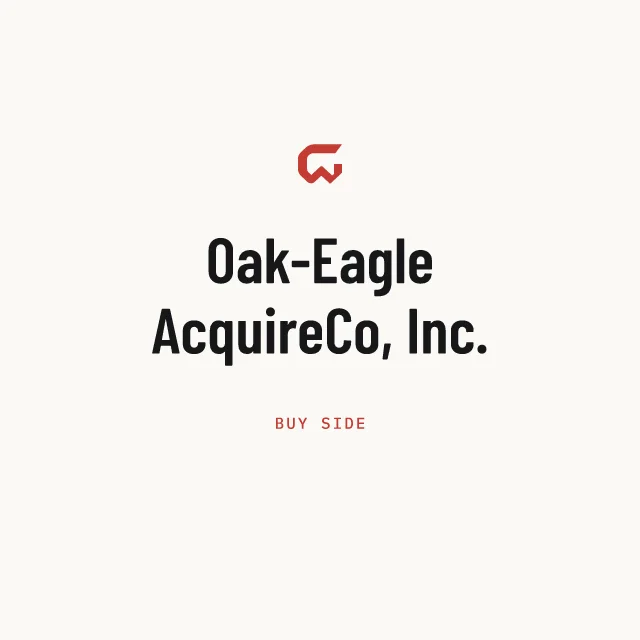 Buy side: Oak-Eagle AcquireCo, Inc.