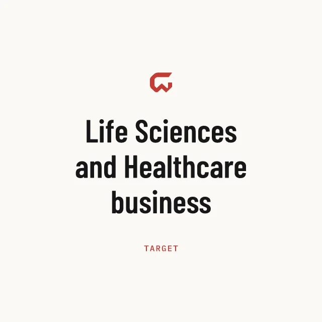 Target: Life Sciences and Healthcare business