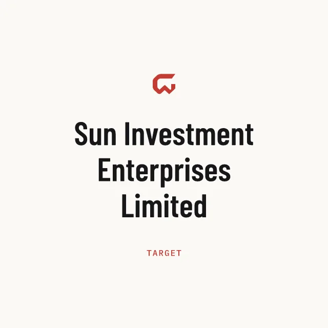 Target: Sun Investment Enterprises Limited