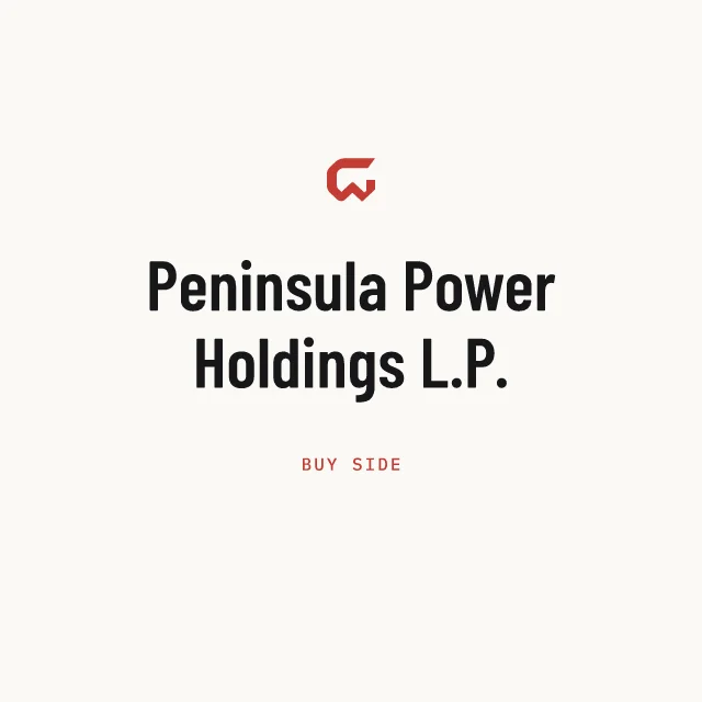 Buy side: Peninsula Power Holdings L.P.