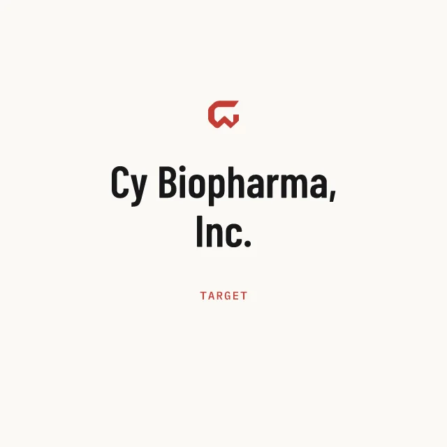 Target: Cy Biopharma, Inc.