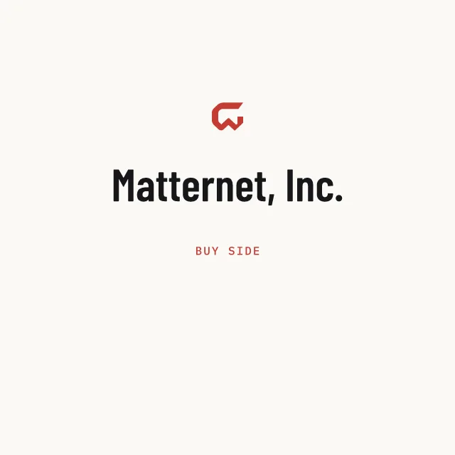 Buy side: Matternet, Inc.