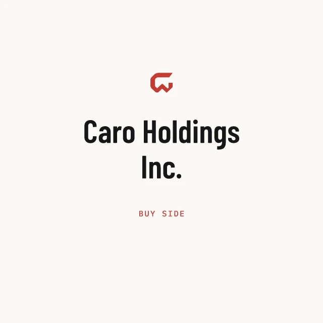 Buy side: Caro Holdings Inc.