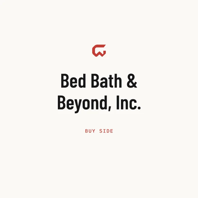 Buy side: Bed Bath & Beyond, Inc.