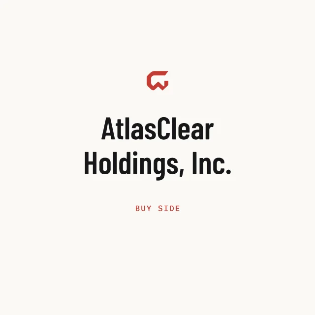Buy side: AtlasClear Holdings, Inc.