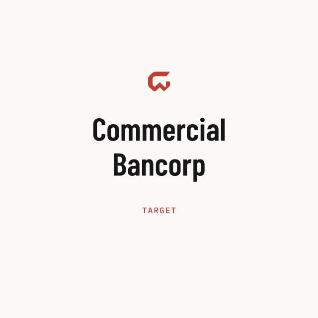 Target: Commercial Bancorp