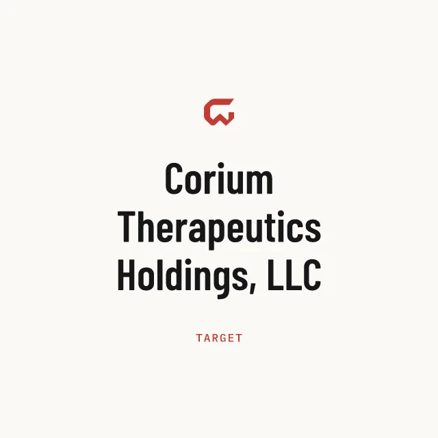 Target: Corium Therapeutics Holdings, LLC