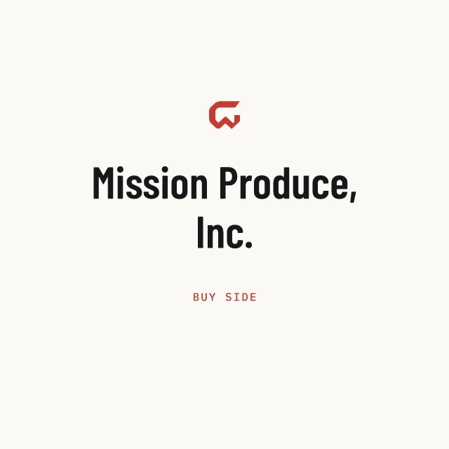 Buy side: Mission Produce, Inc.