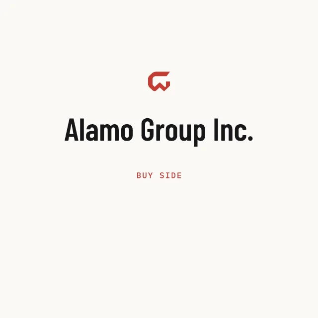 Buy side: Alamo Group Inc.