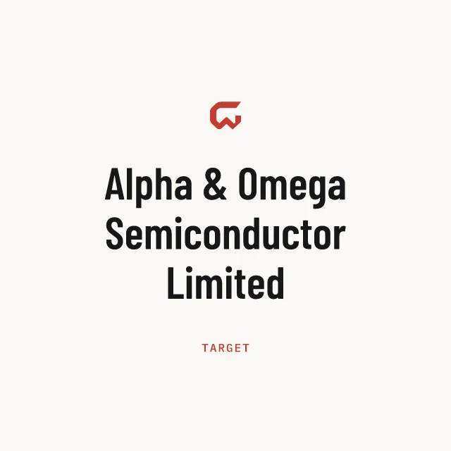 Target: Alpha & Omega Semiconductor Limited