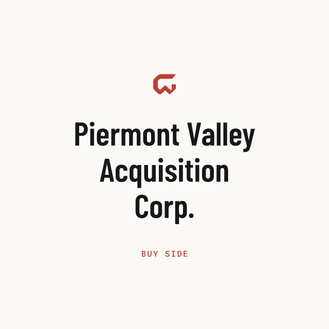 Buy side: Piermont Valley Acquisition Corp.