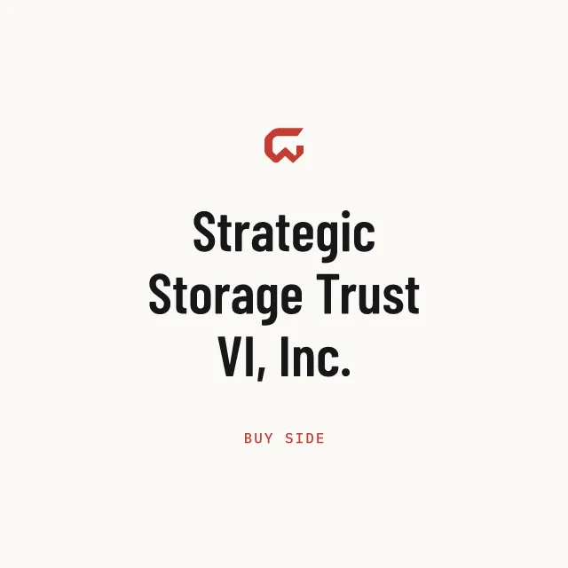 Buy side: Strategic Storage Trust VI, Inc.