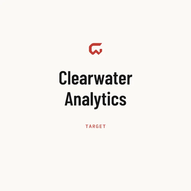 Target: Clearwater Analytics