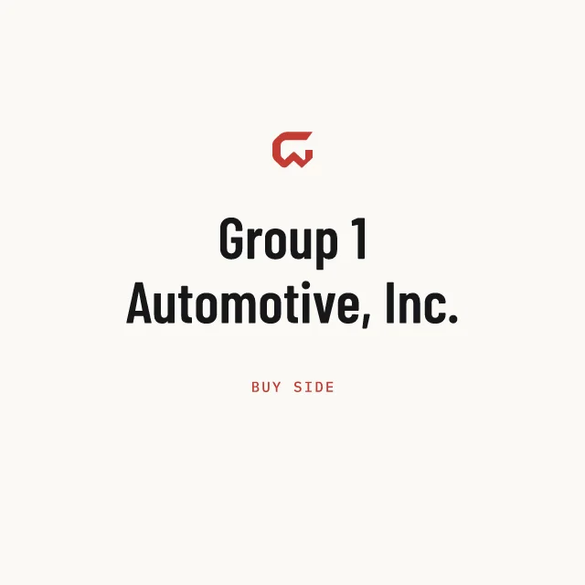 Buy side: Group 1 Automotive, Inc.