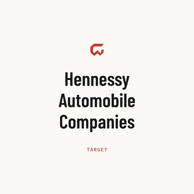 Target: Hennessy Automobile Companies