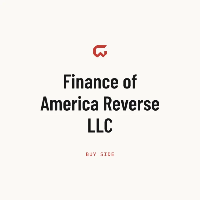 Buy side: Finance of America Reverse LLC