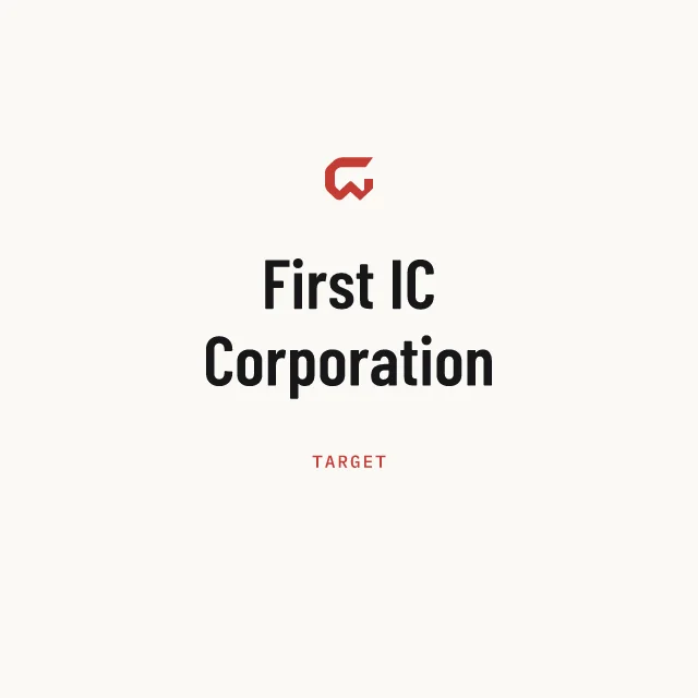 Target: First IC Corporation
