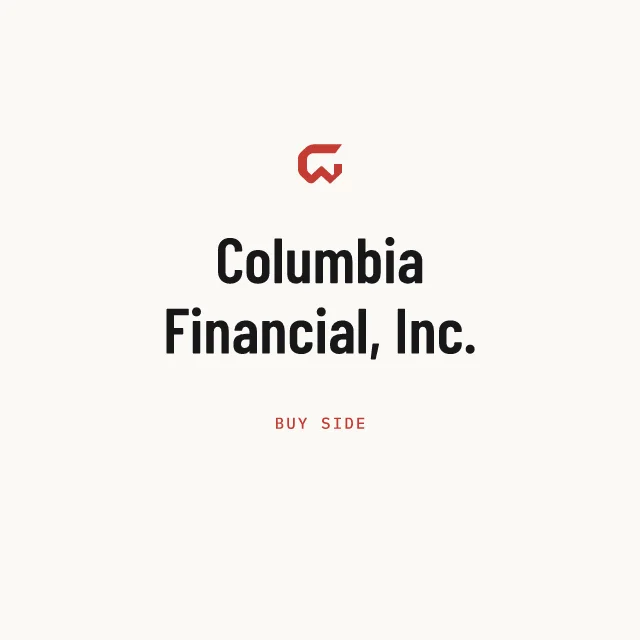 Buy side: Columbia Financial, Inc.