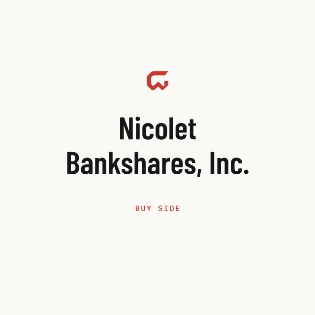 Buy side: Nicolet Bankshares, Inc.
