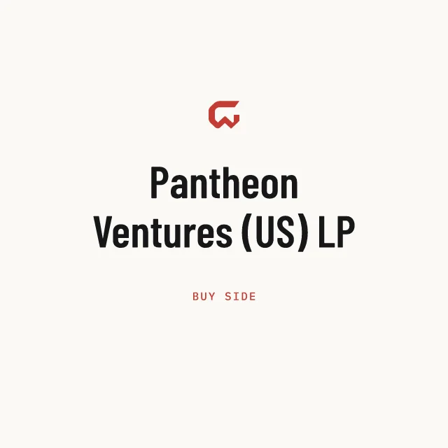 Buy side: Pantheon Ventures (US) LP