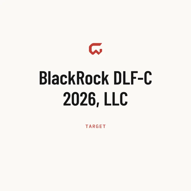 Target: BlackRock DLF-C 2026, LLC