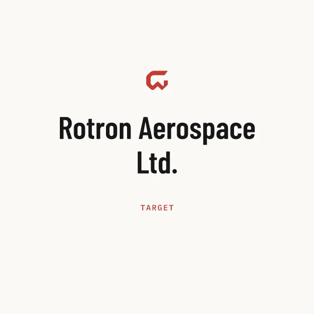 Target: Rotron Aerospace Ltd.