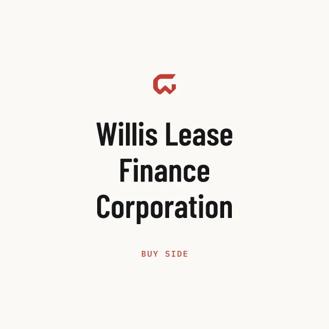 Buy side: Willis Lease Finance Corporation