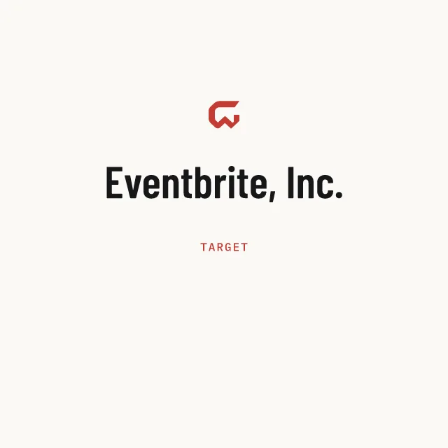 Target: Eventbrite, Inc.