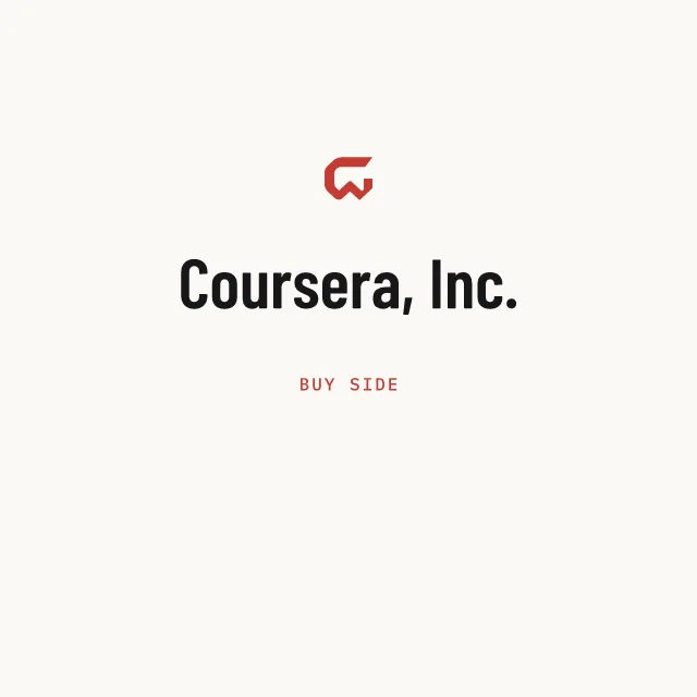 Buy side: Coursera, Inc.