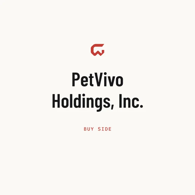 Buy side: PetVivo Holdings, Inc.