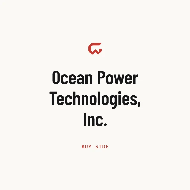 Buy side: Ocean Power Technologies, Inc.