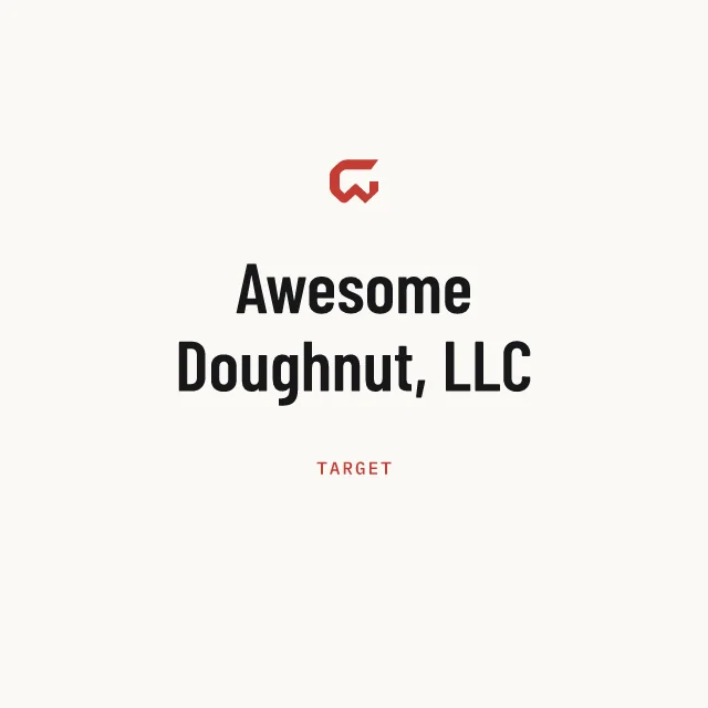 Target: Awesome Doughnut, LLC