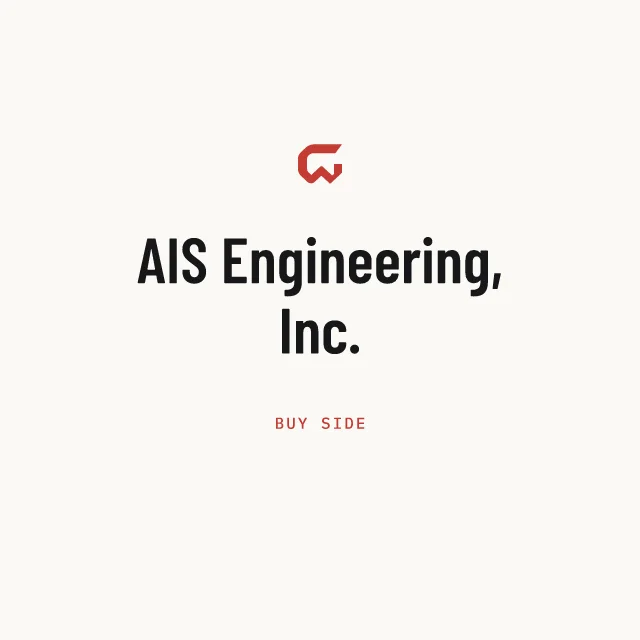 Buy side: AIS Engineering, Inc.