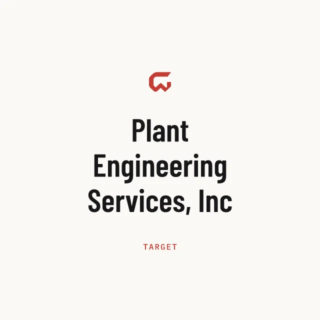 Target: Plant Engineering Services, Inc
