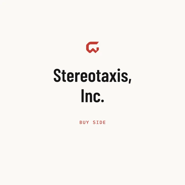Buy side: Stereotaxis, Inc.