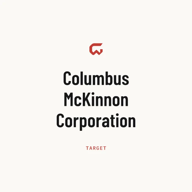 Target: Columbus McKinnon Corporation