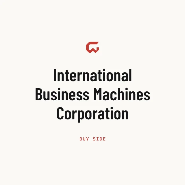 Buy side: International Business Machines Corporation