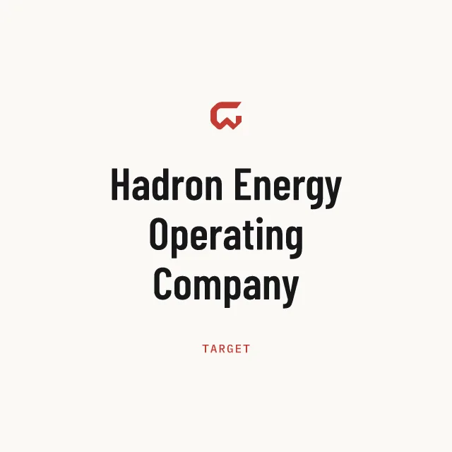 Target: Hadron Energy Operating Company