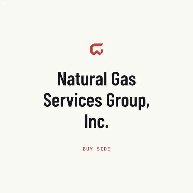 Buy side: Natural Gas Services Group, Inc.