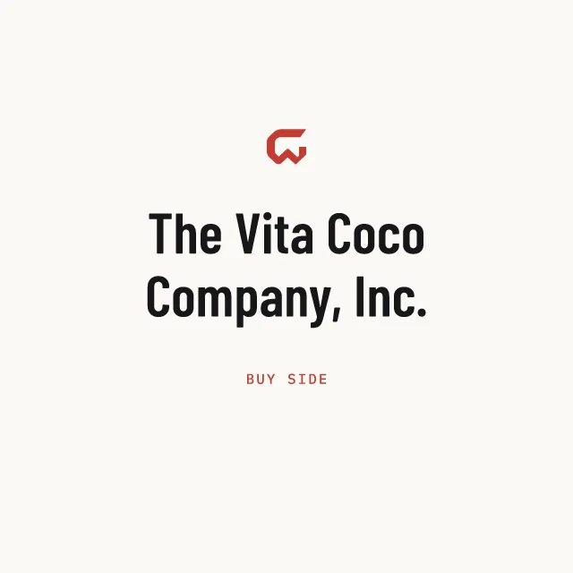 Buy side: The Vita Coco Company, Inc.