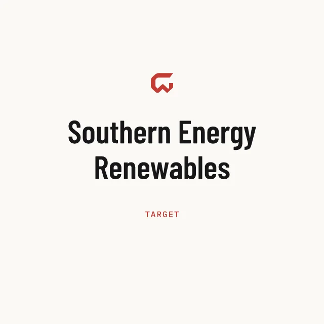 Target: Southern Energy Renewables