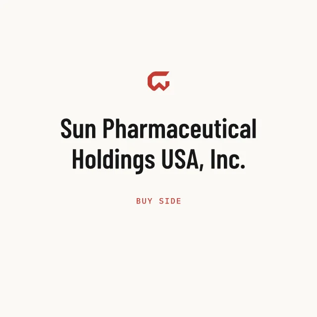 Buy side: Sun Pharmaceutical Holdings USA, Inc.